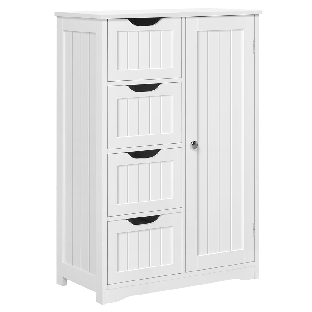 4 Drawer Storage Cabinet, Wooden  Organizer and Storage Cupboard